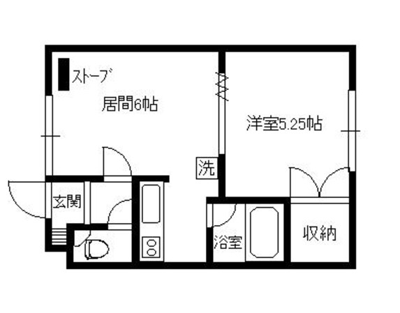 西2丁目 徒歩7分 2階の物件間取画像